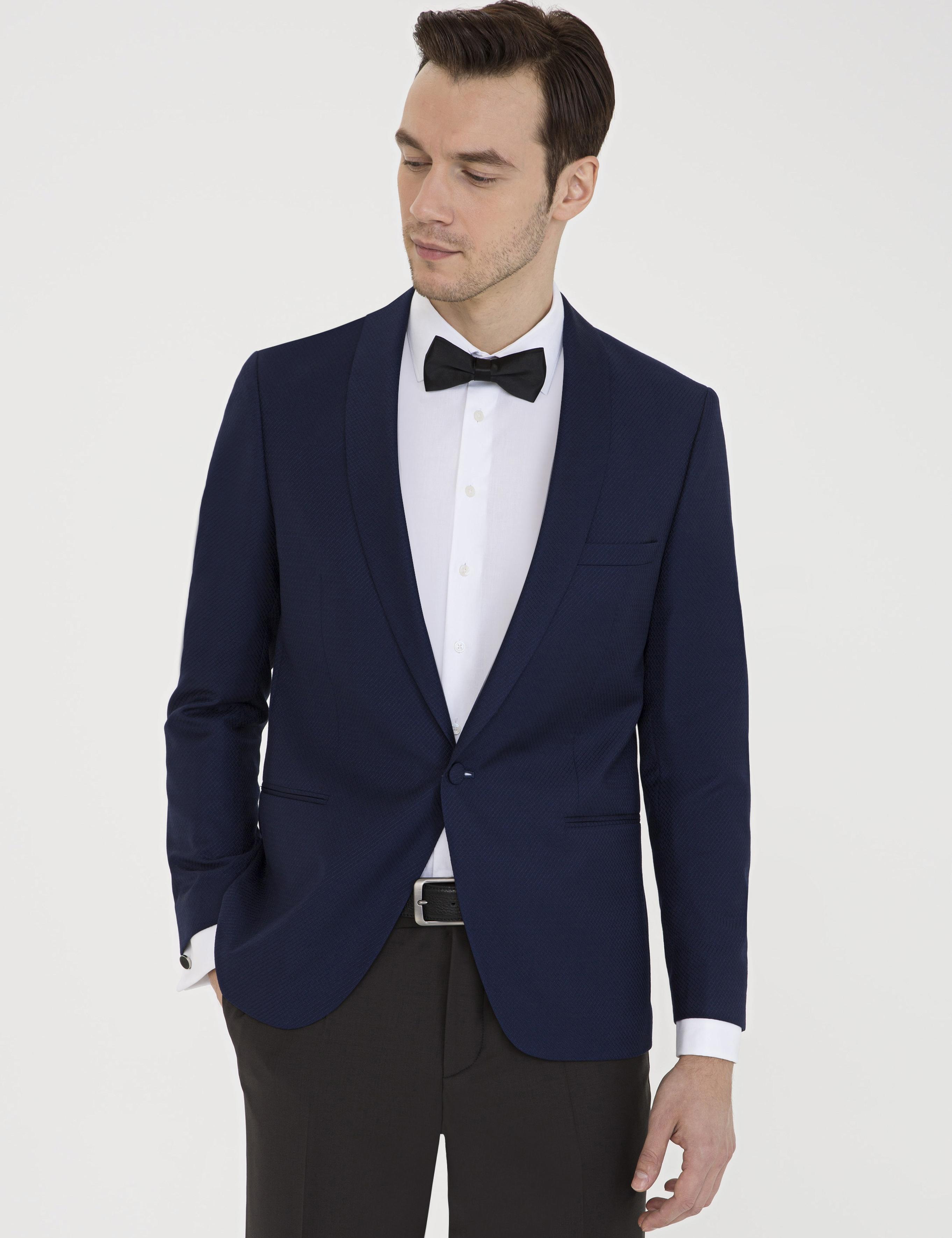 Lacivert Ekstra Slim Fit Ceket - 50199264008