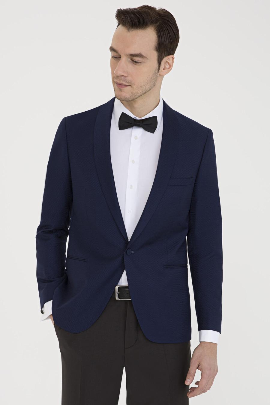 Lacivert Ekstra Slim Fit Ceket - 50199264008