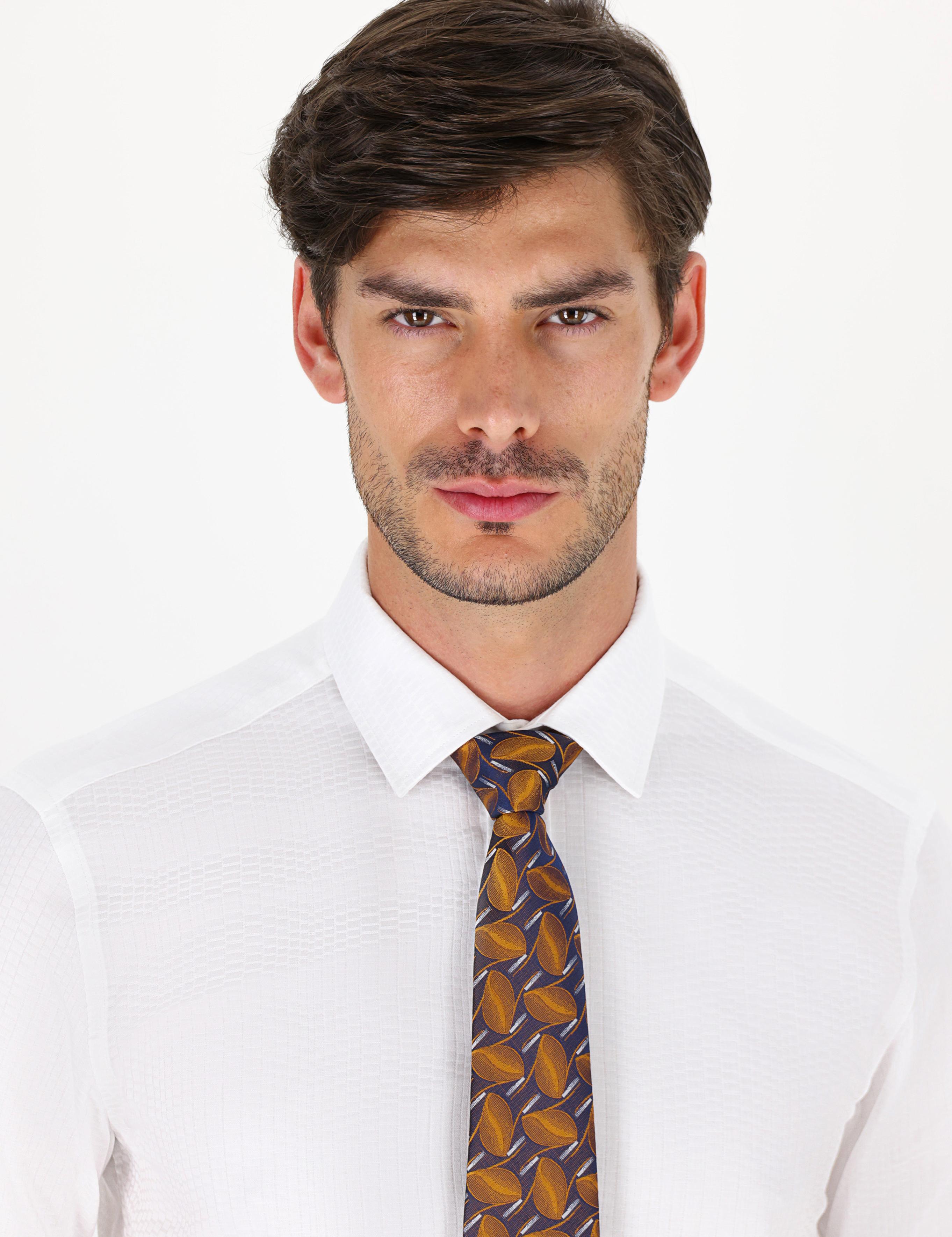 Beyaz Slim Fit Uzun Kollu Gömlek - 50233105024