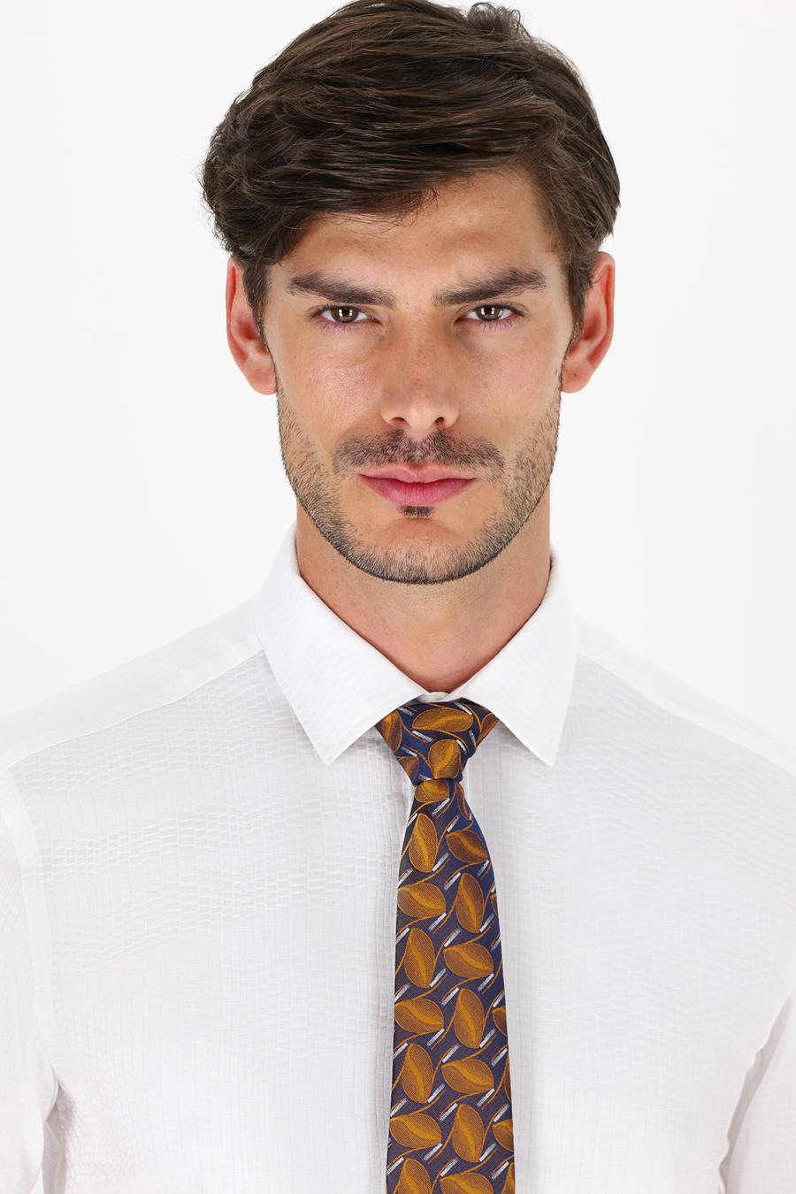 Beyaz Slim Fit Uzun Kollu Gömlek - 50233105024