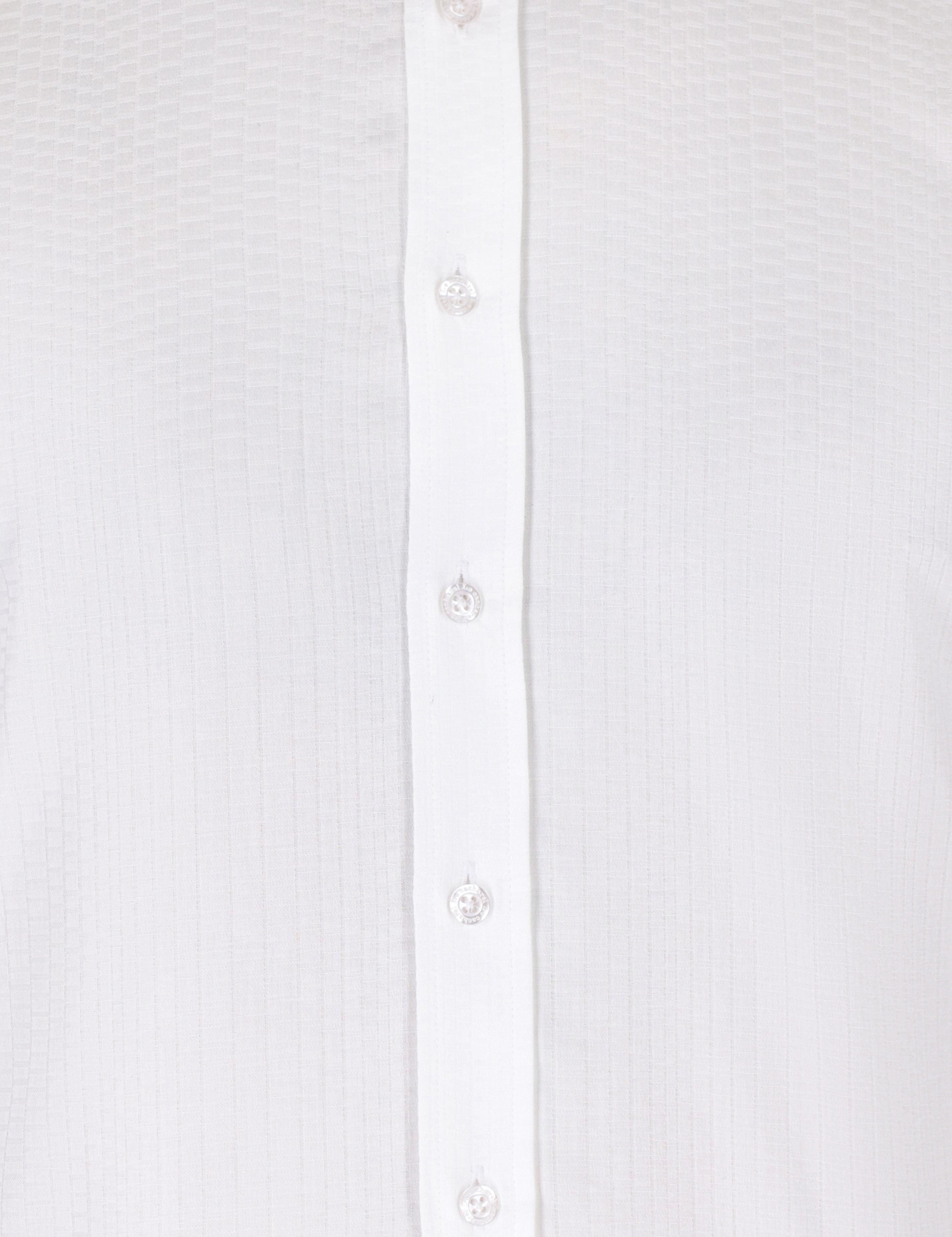Beyaz Slim Fit Uzun Kollu Gömlek - 50233105024