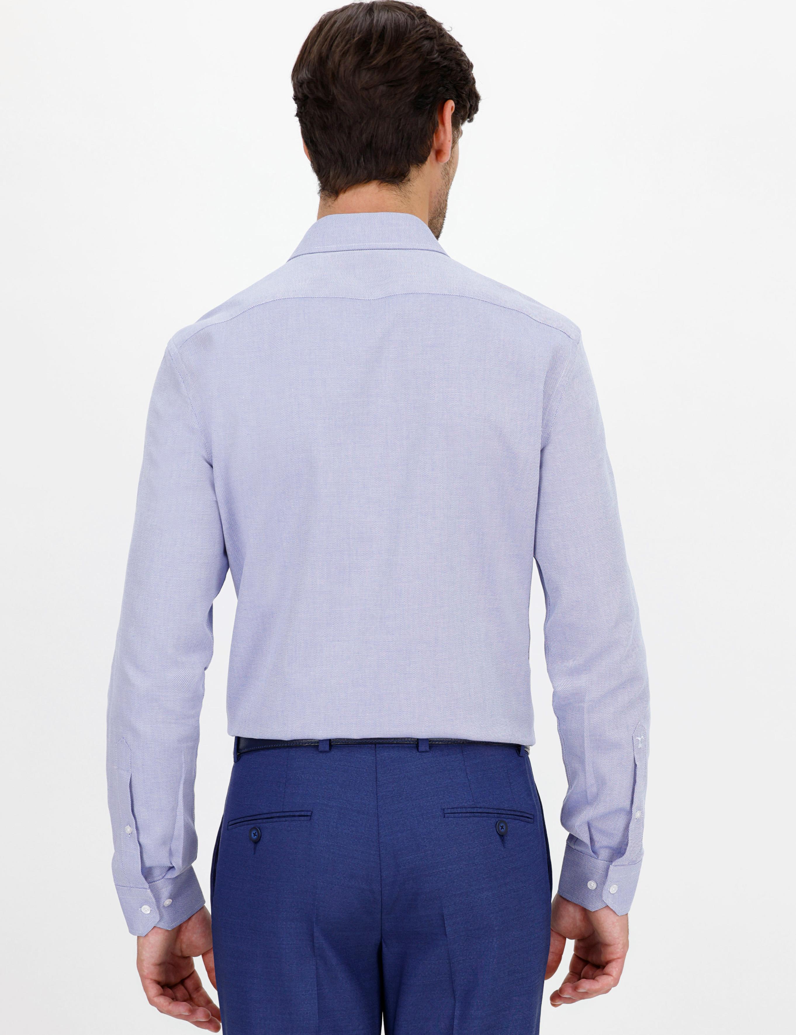 Açık Mavi Slim Fit Uzun Kollu Gömlek - 50233359022