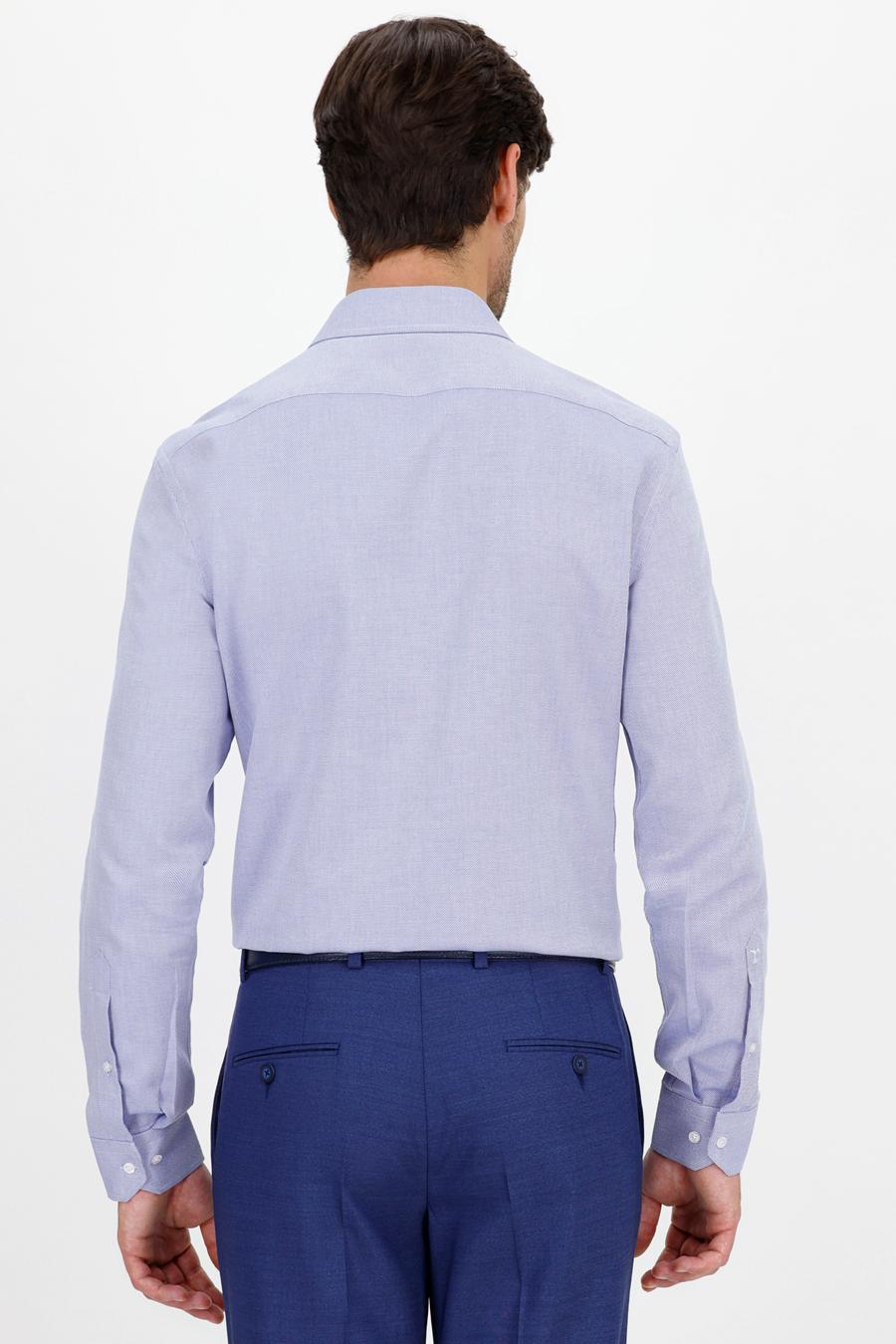 Açık Mavi Slim Fit Uzun Kollu Gömlek - 50233359022