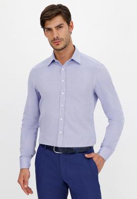 Açık Mavi Slim Fit Uzun Kollu Gömlek