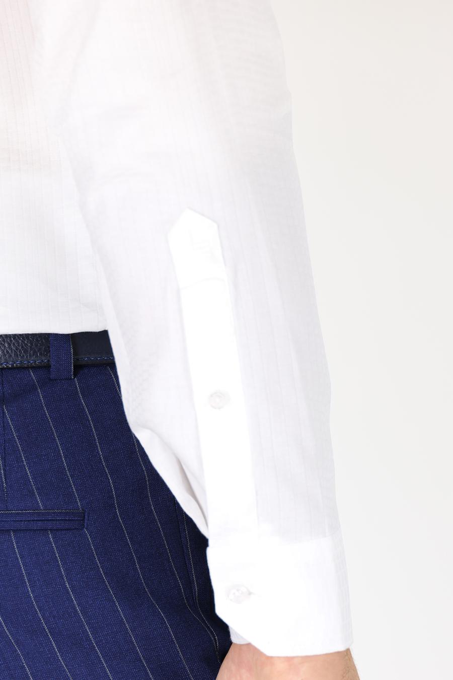Beyaz Slim Fit Uzun Kollu Gömlek - 50233105024