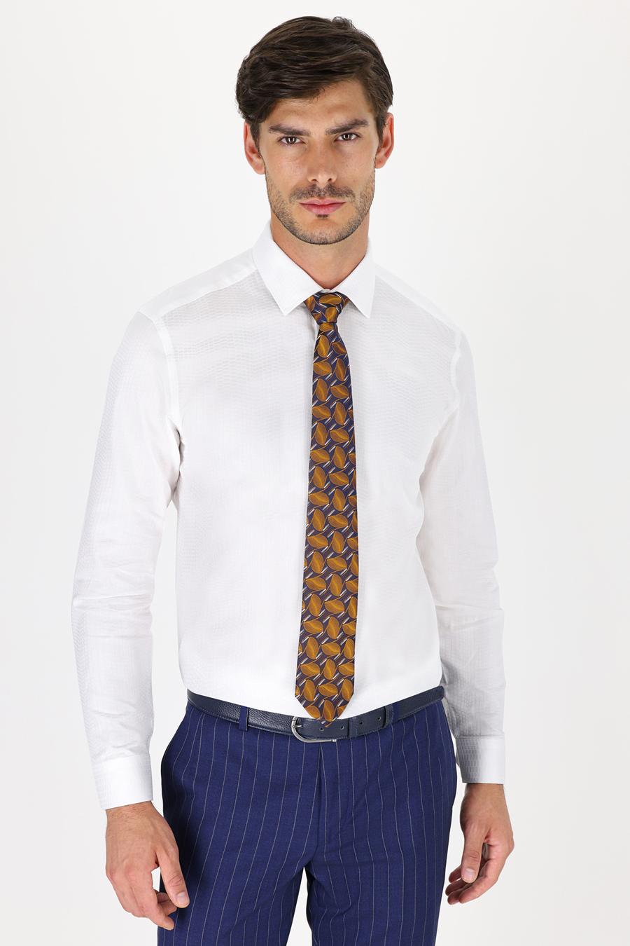 Beyaz Slim Fit Uzun Kollu Gömlek - 50233105024