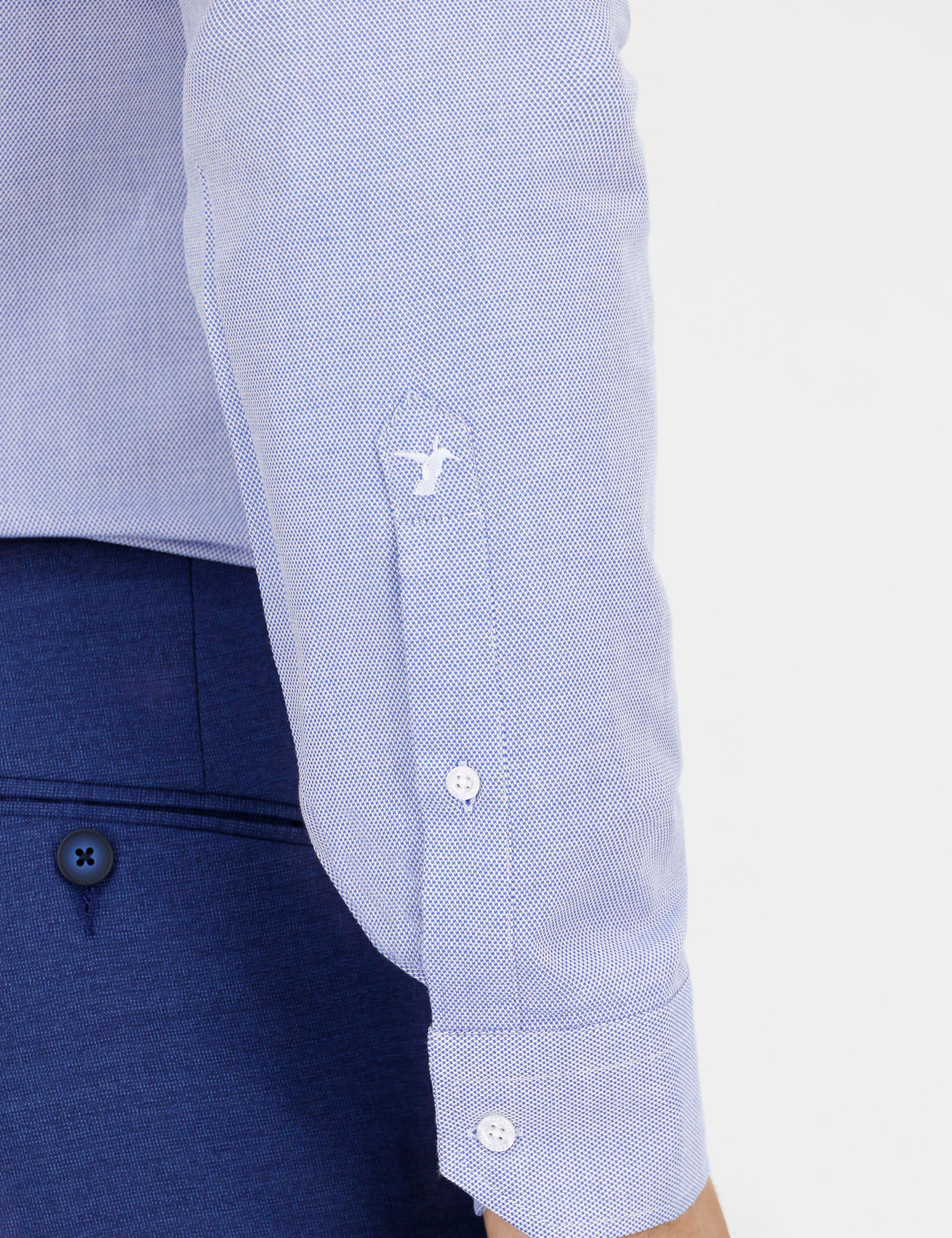 Açık Mavi Slim Fit Uzun Kollu Gömlek - 50233359022