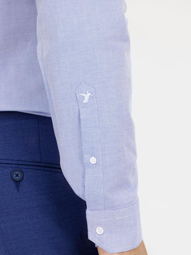 Açık Mavi Slim Fit Uzun Kollu Gömlek