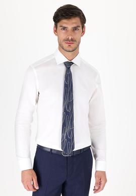 Beyaz Slim Fit Uzun Kollu Basic Gömlek