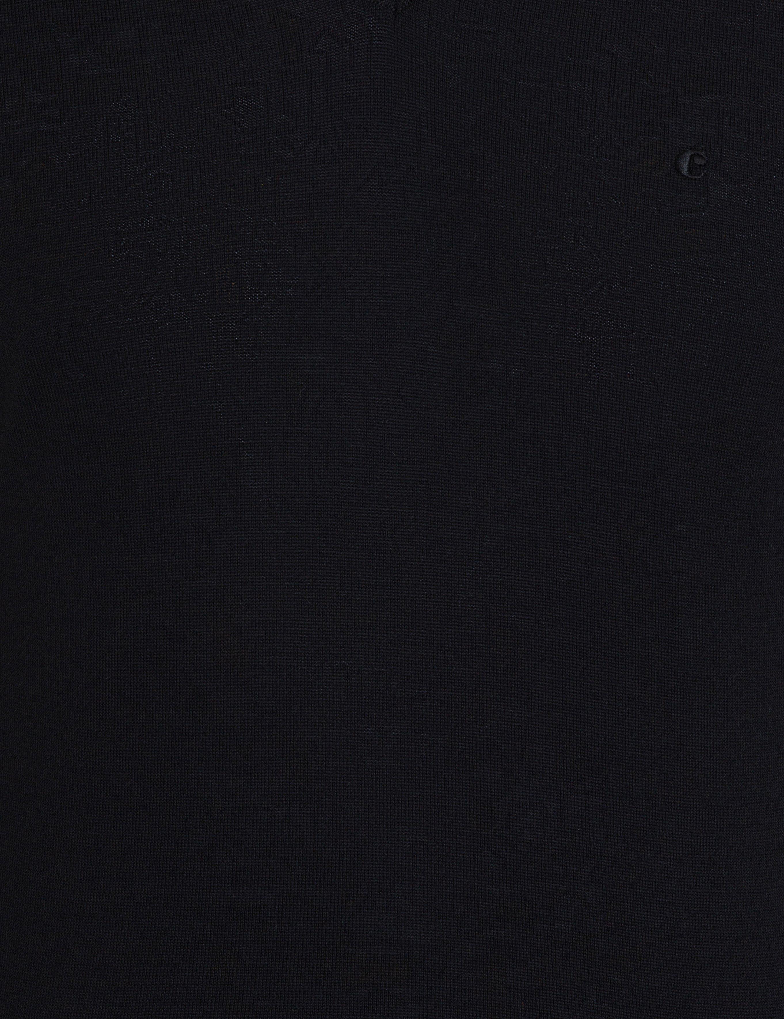 Siyah Slim Fit V Yaka Basic Triko Kazak - 50237053005