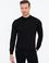 Siyah Slim Fit Çeyrek Balıkçı Yaka Basic Triko Kazak