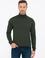 Haki Slim Fit Balıkçı Yaka Basic Triko Kazak