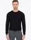 Siyah Slim Fit Bisiklet Yaka Basic Triko Kazak