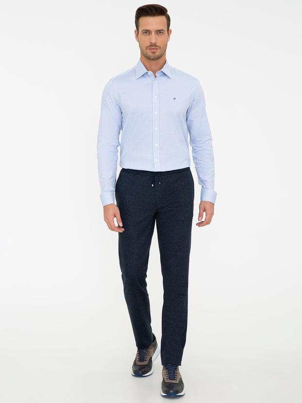 Lacivert Ex. Slim Fit Kumaş Pantolon