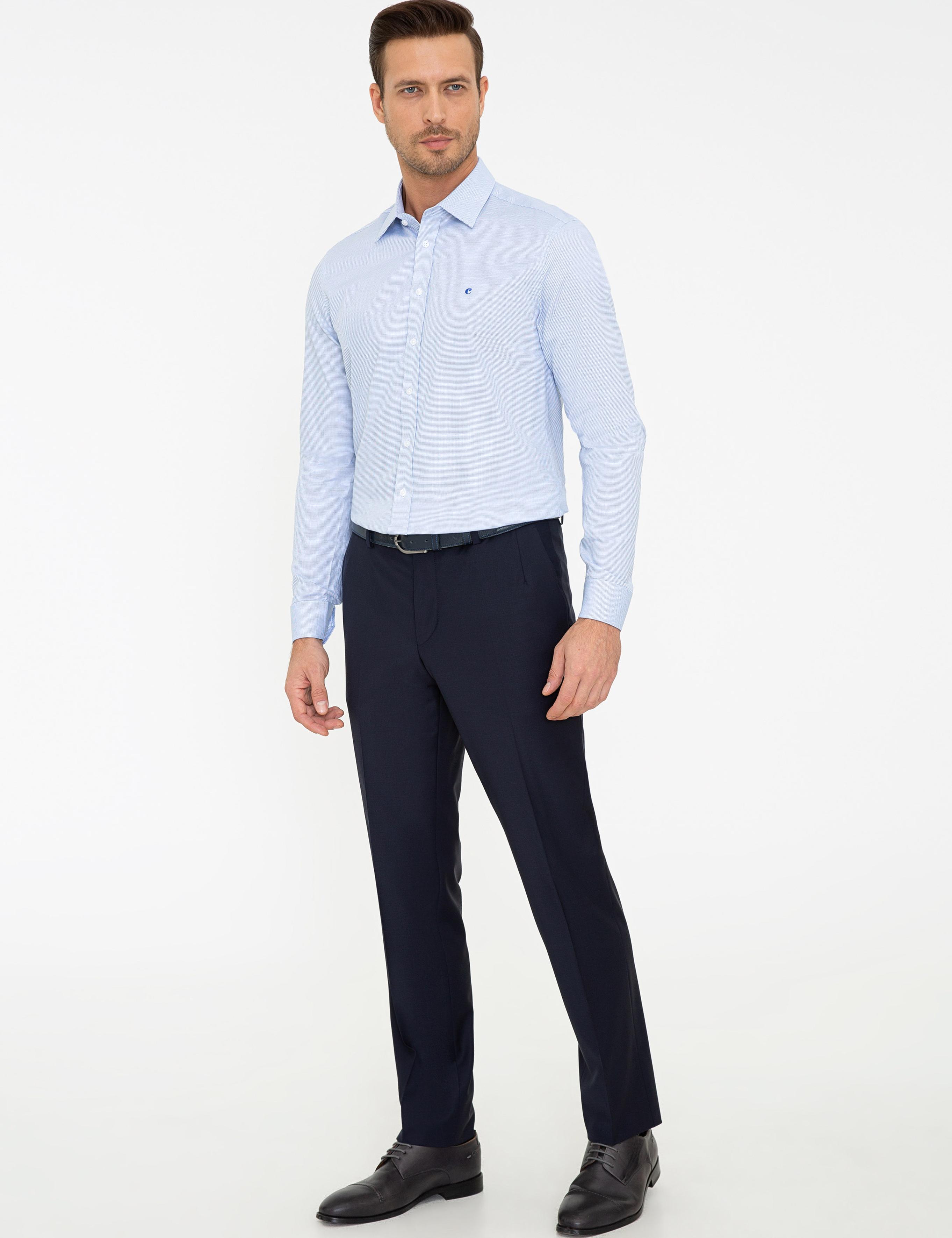 Lacivert Slim Fit Kumaş Pantolon - 50242891002