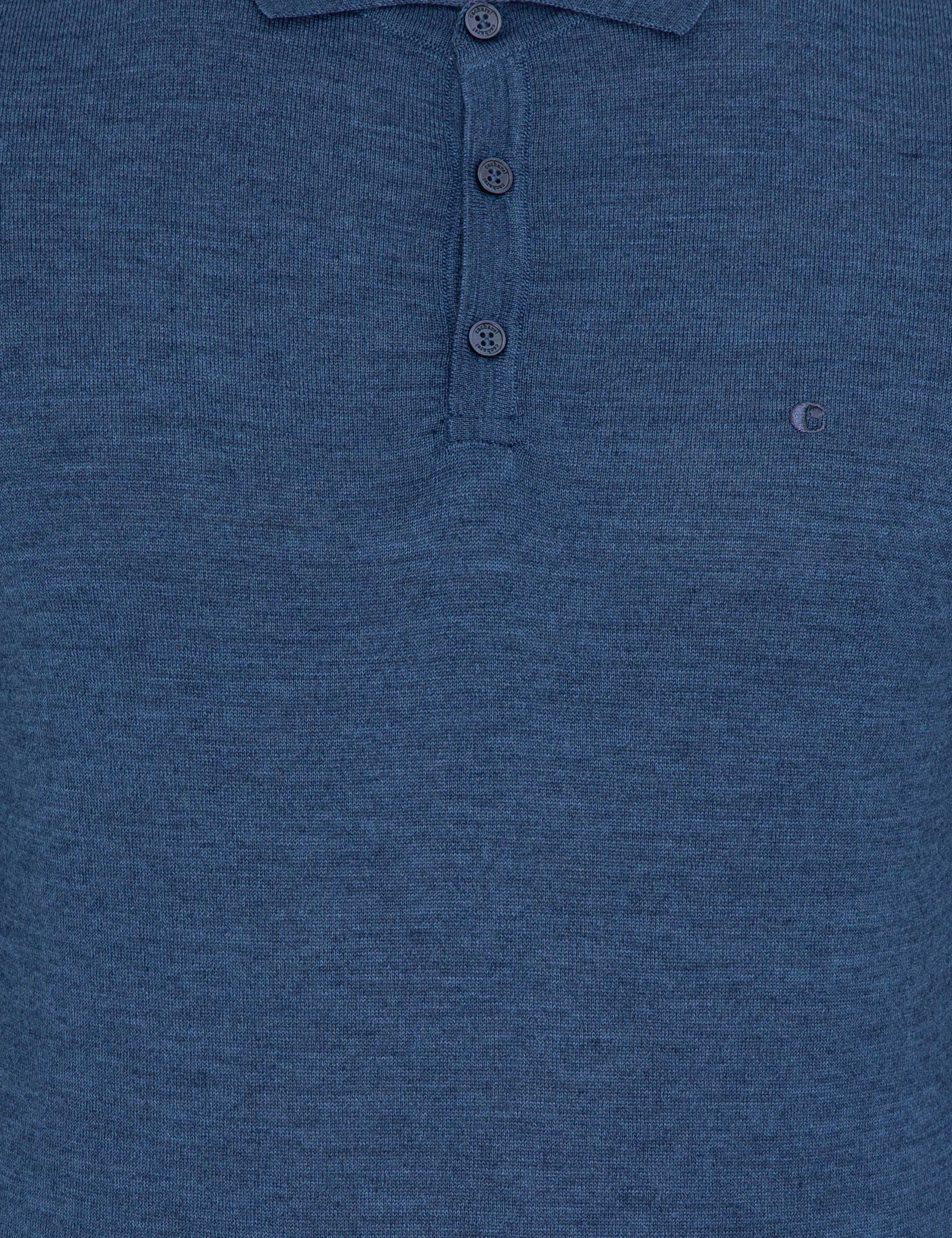 İndigo Slim Fit Polo Yaka Basic Triko Kazak - 50237054052