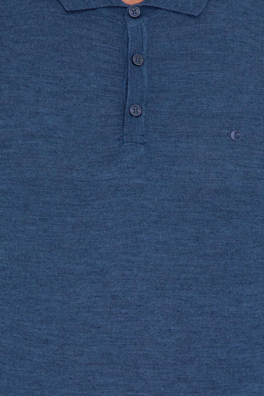 İndigo Slim Fit Polo Yaka Basic Triko Kazak - 50237054052