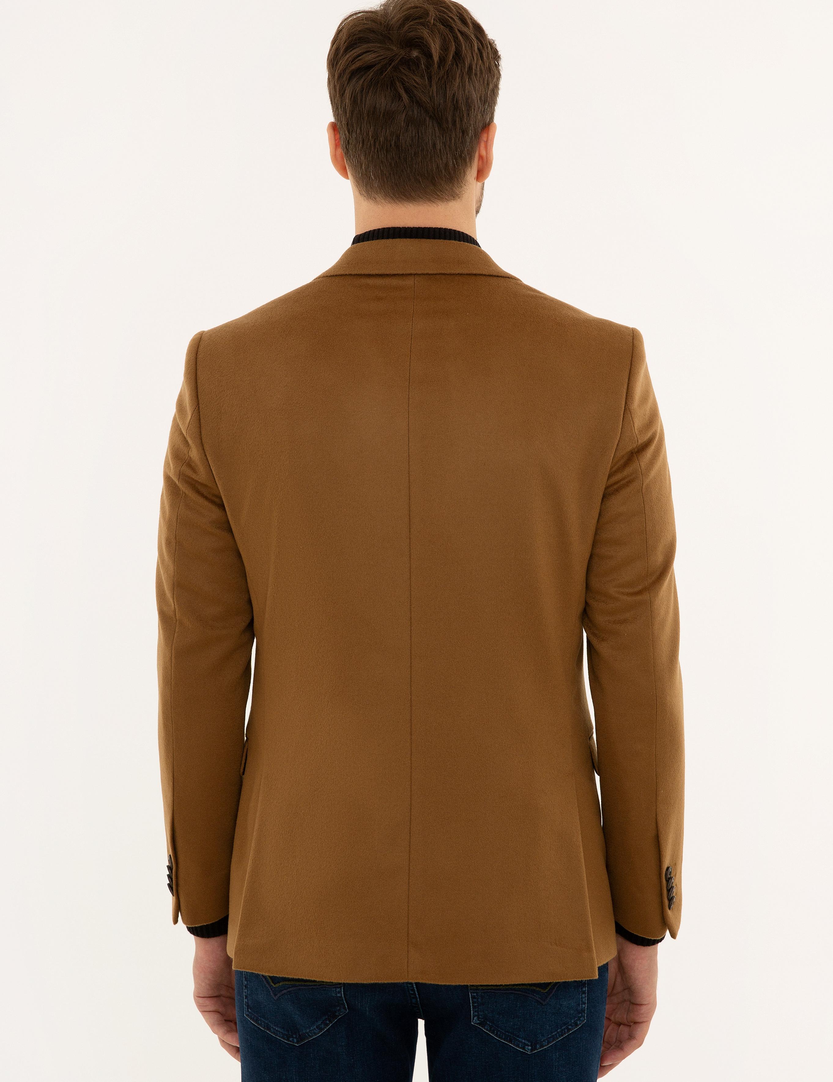 Camel Slim Fit Kaşmir Ceket - 50228444008