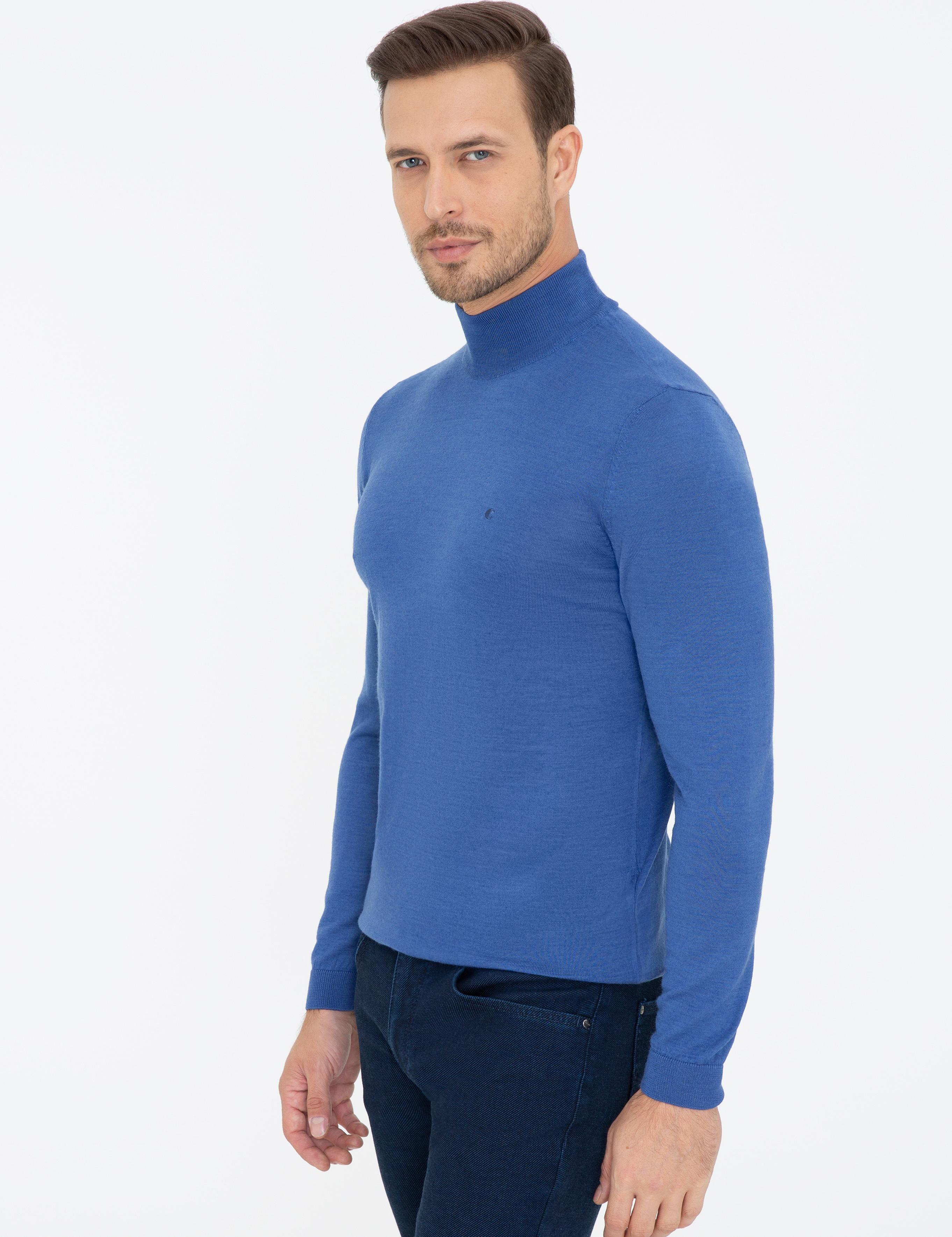 Mavi Regular Fit Yarım Balıkçı Basic Triko Kazak - 50237040218