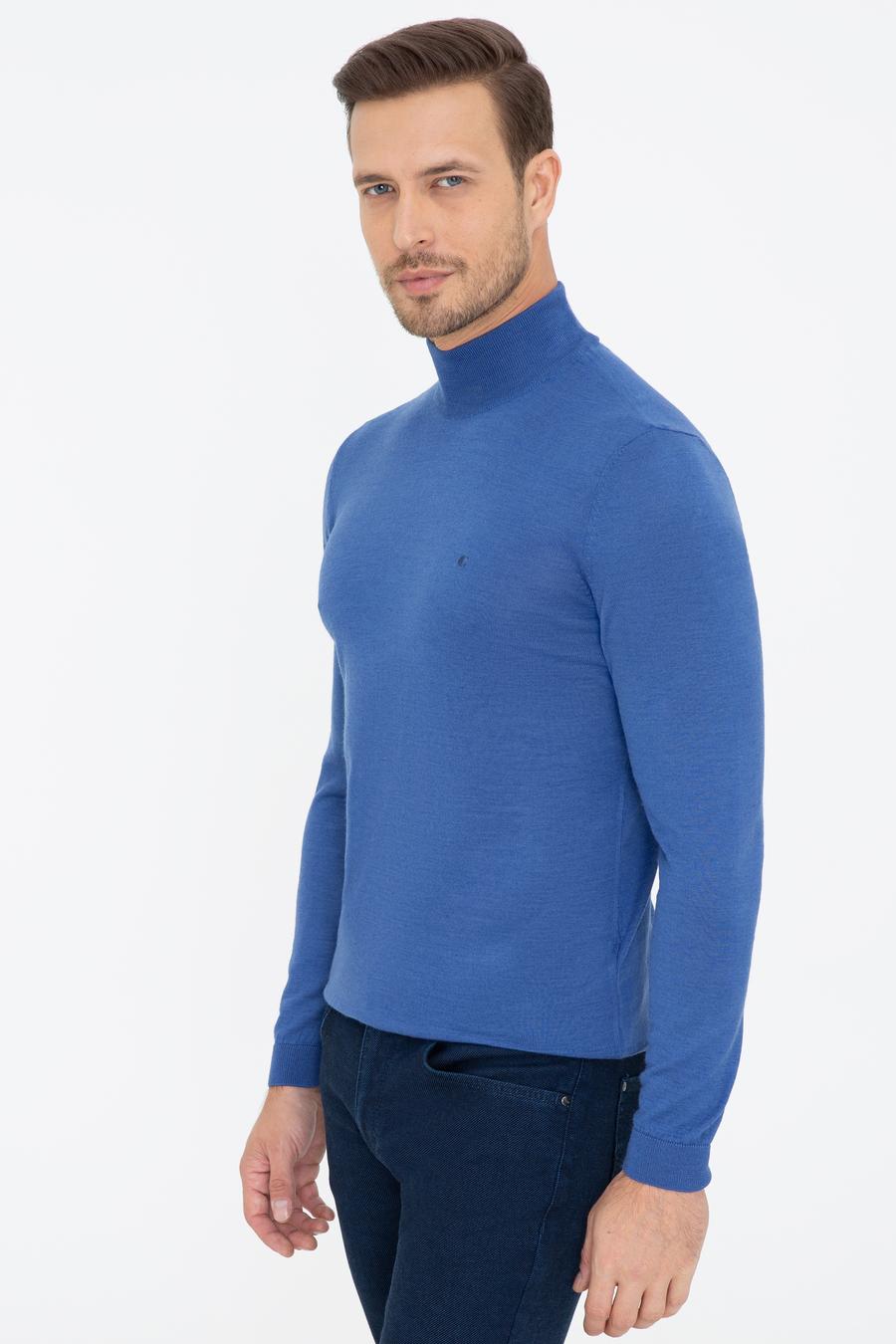 Mavi Regular Fit Yarım Balıkçı Basic Triko Kazak - 50237040218