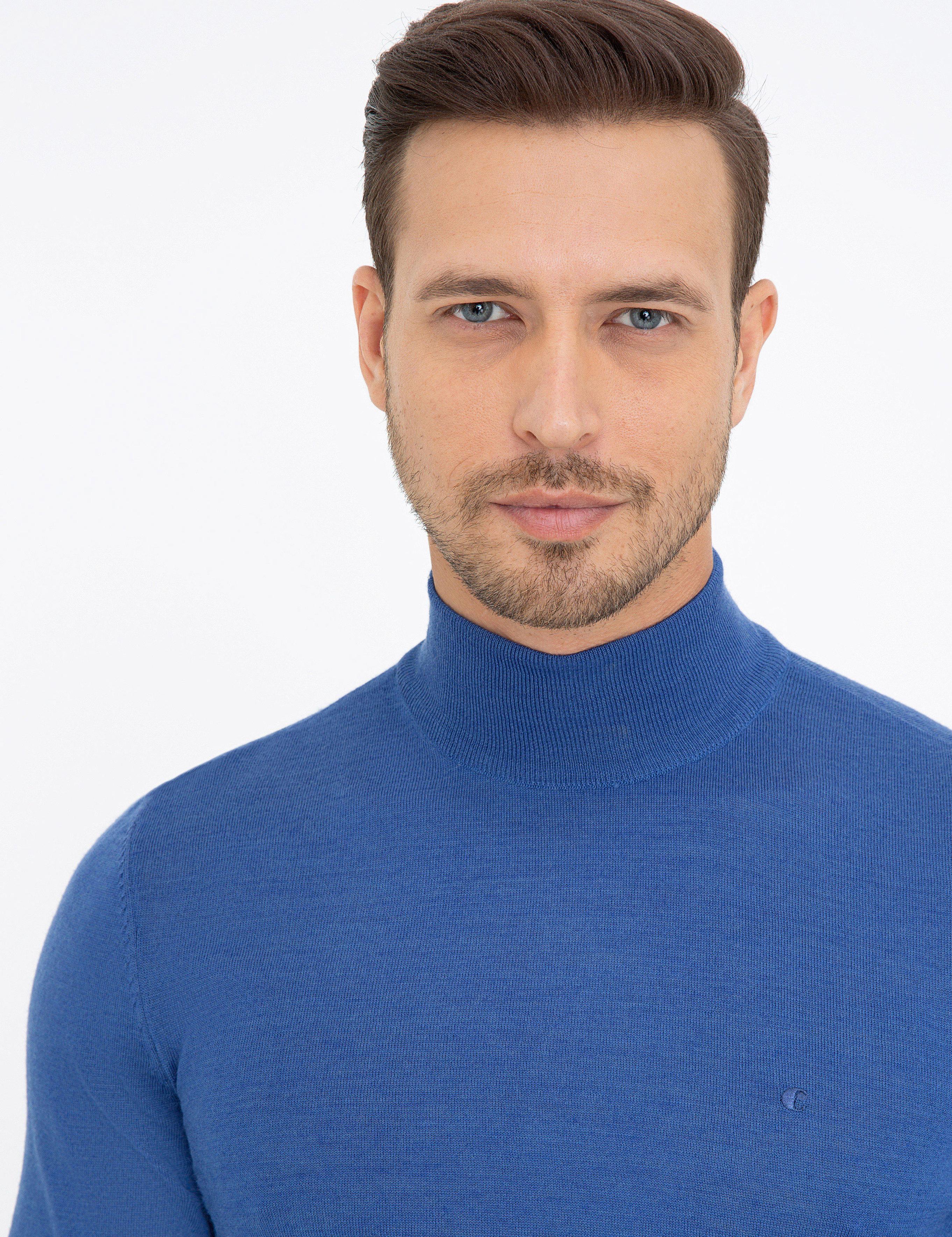 Mavi Regular Fit Yarım Balıkçı Basic Triko Kazak - 50237040218