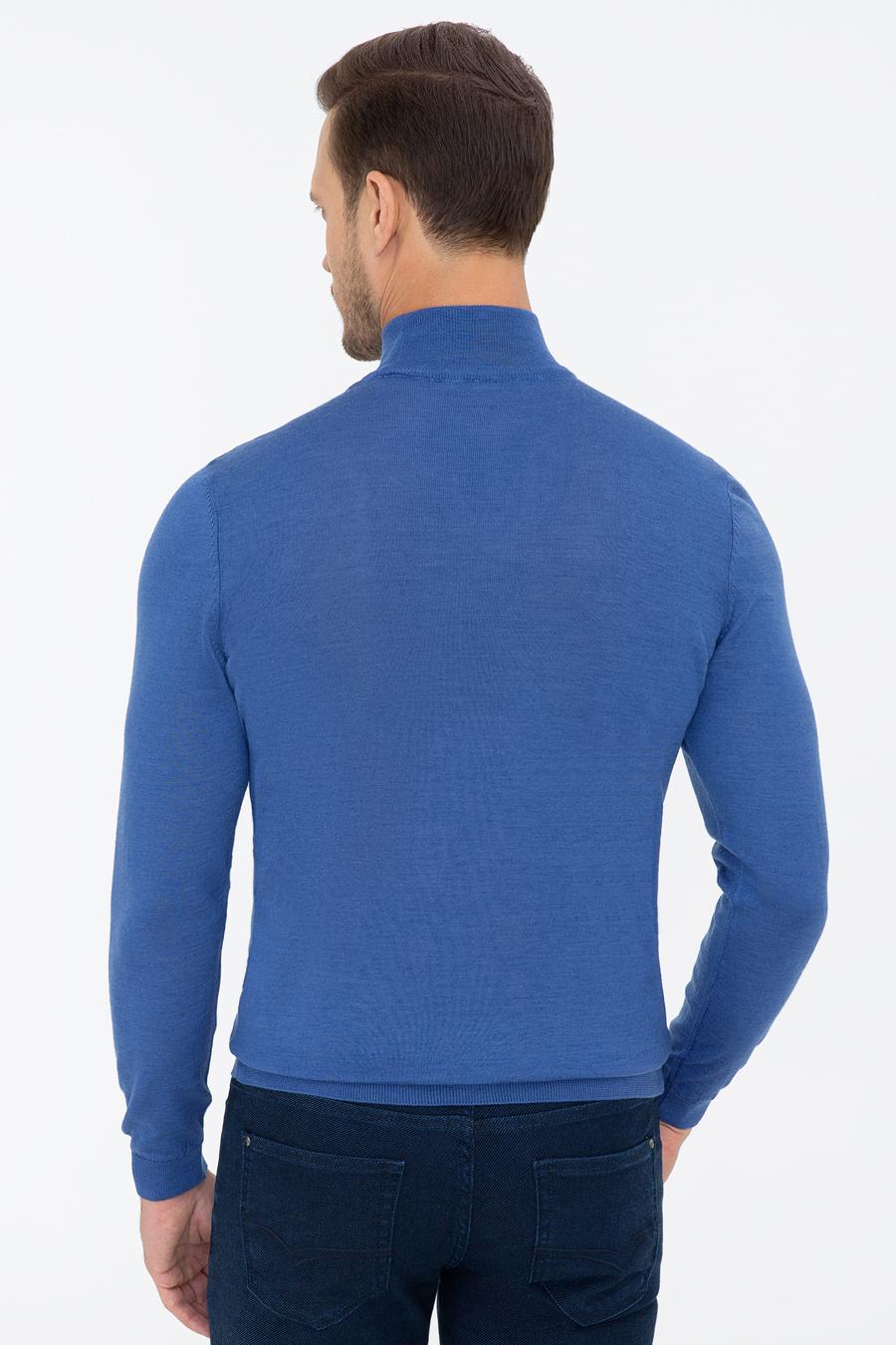 Mavi Regular Fit Yarım Balıkçı Basic Triko Kazak - 50237040218