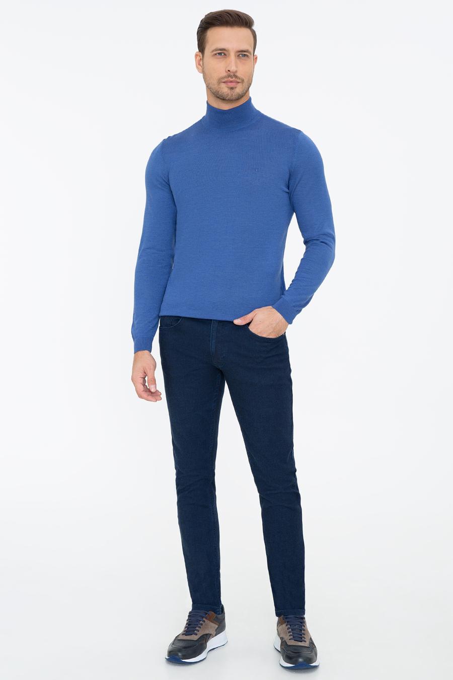 Mavi Regular Fit Yarım Balıkçı Basic Triko Kazak - 50237040218