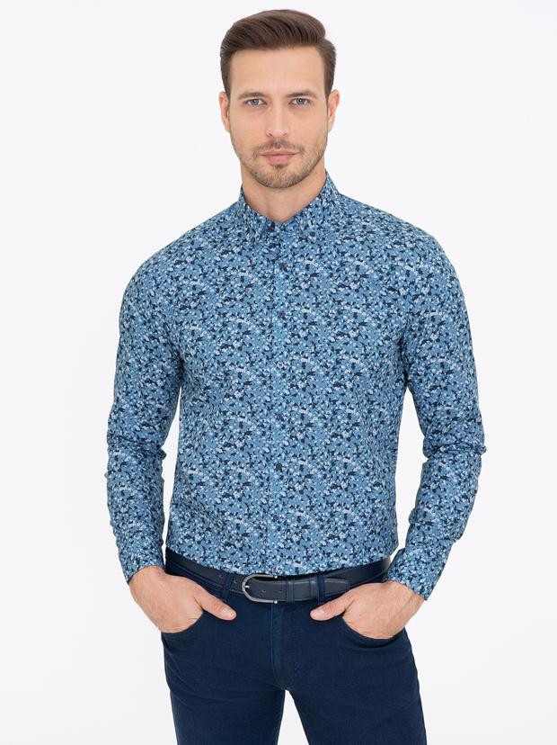 Saks Slim Fit Uzun Kollu Gömlek