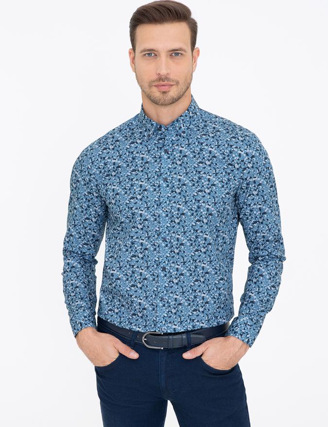 Saks Slim Fit Uzun Kollu Gömlek