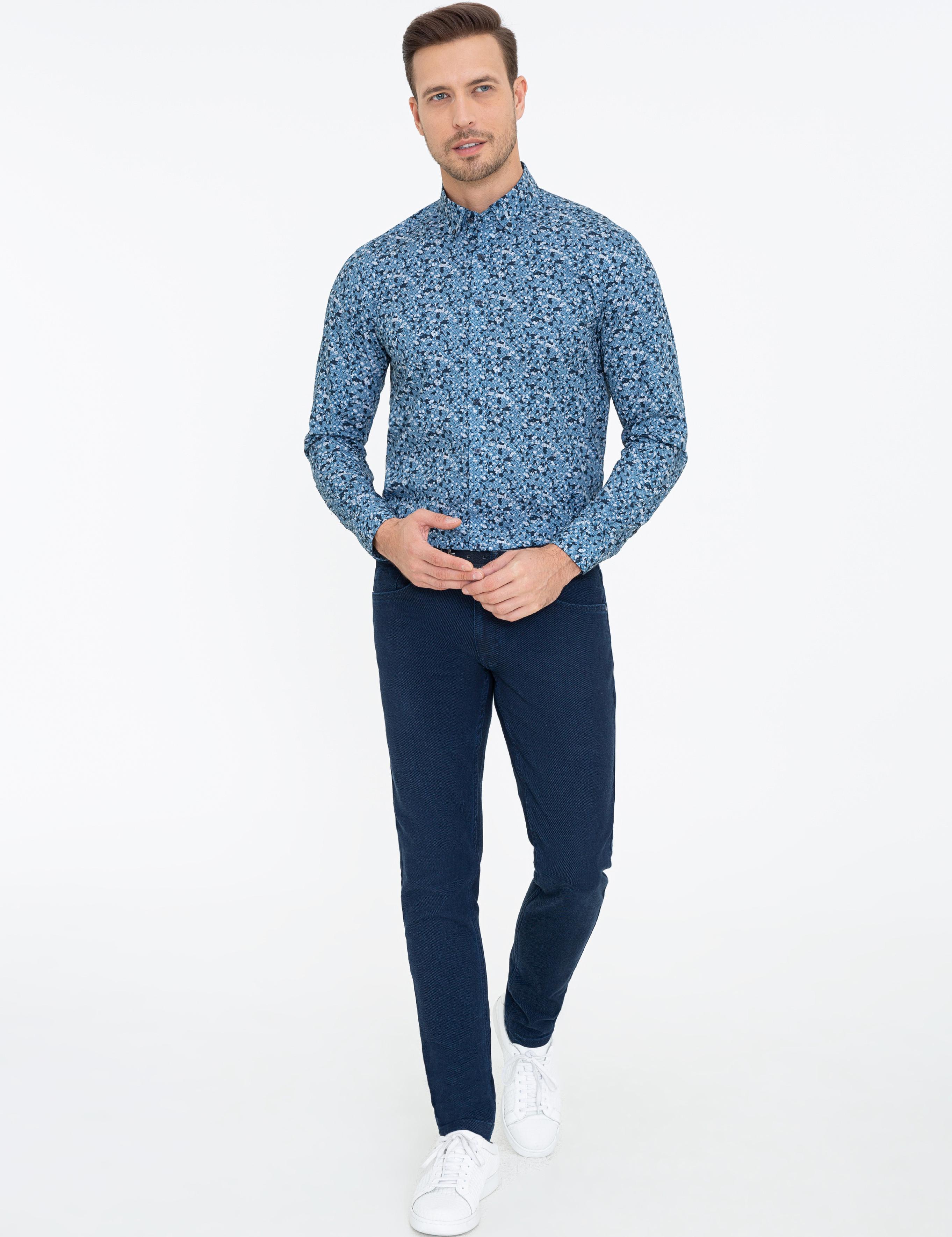 Saks Slim Fit Uzun Kollu Gömlek - 50239716028