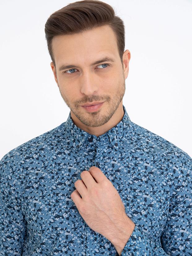 Saks Slim Fit Uzun Kollu Gömlek