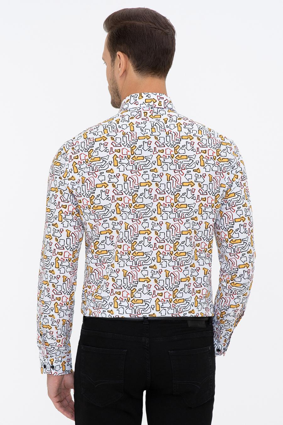 Beyaz Slim Fit Uzun Kollu Gömlek - 50239720027