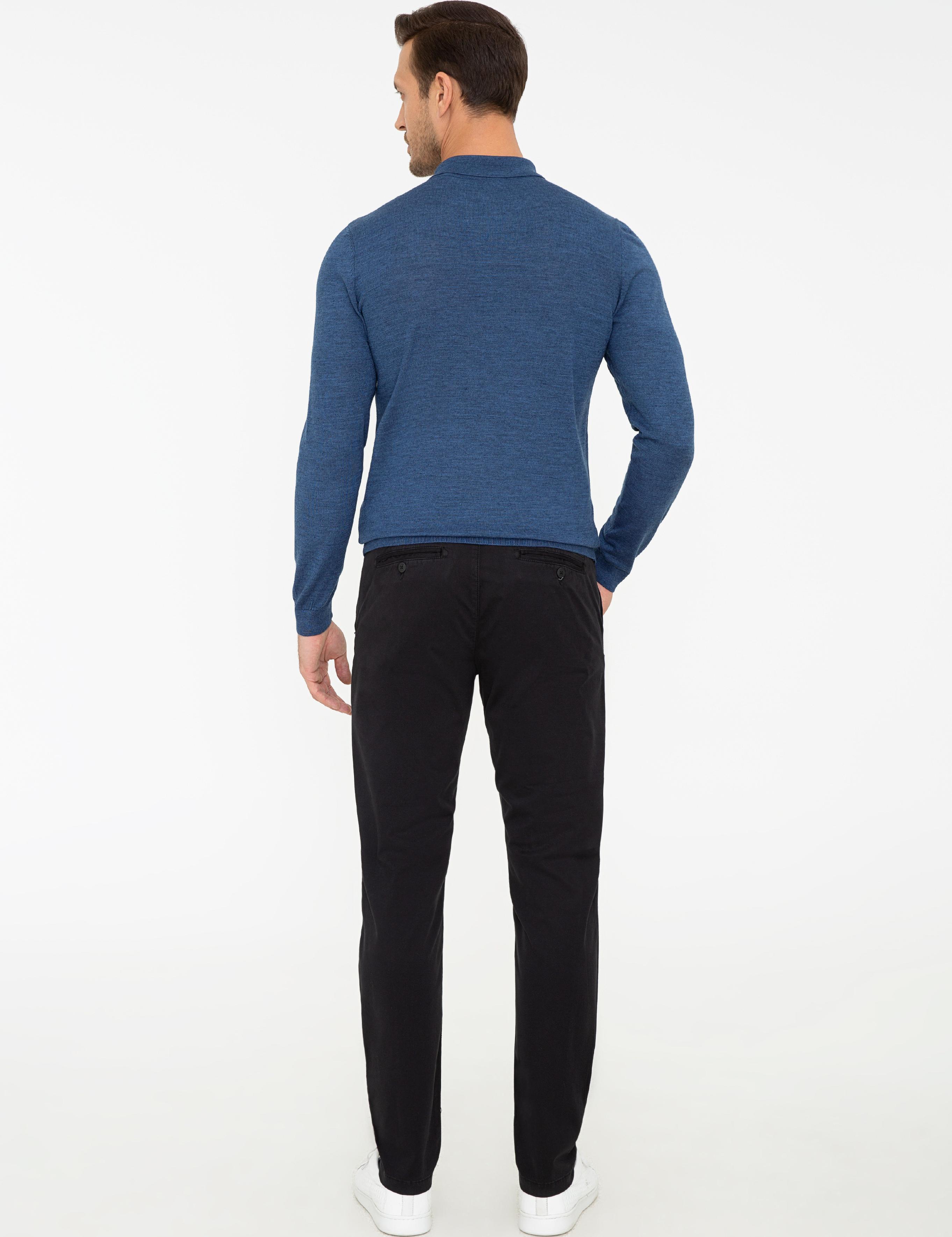 Antrasit Slim Fit Kanvas Pantolon - 50240505293