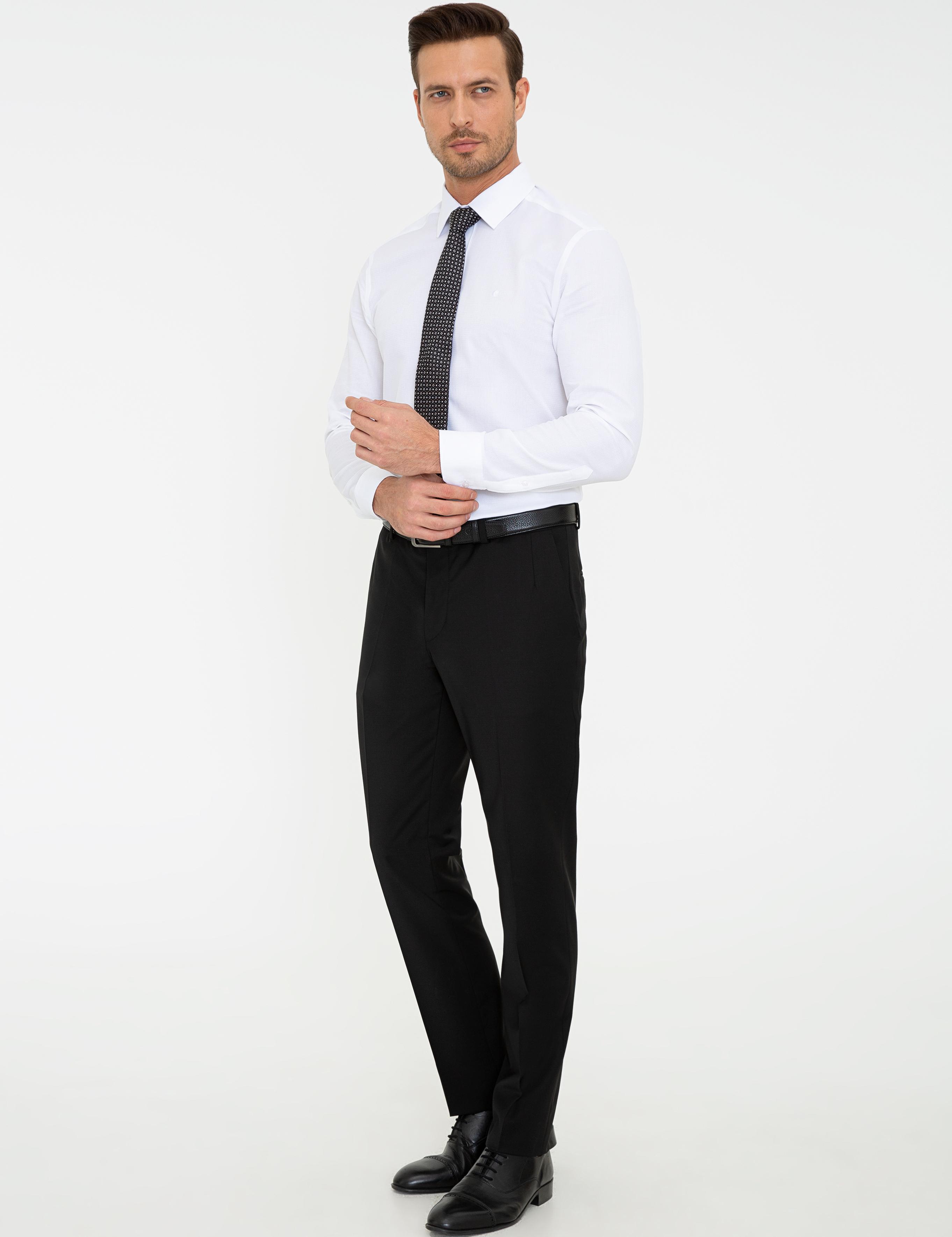Siyah Slim Fit Kumaş Pantolon - 50242891017