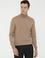 Camel Slim Fit Balıkçı Yaka Basic Triko Kazak