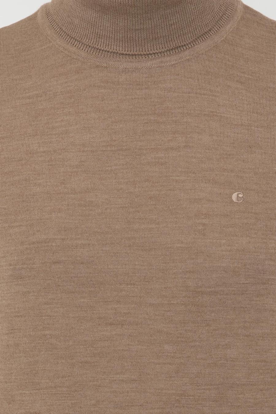 Camel Slim Fit Balıkçı Yaka Basic Triko Kazak - 50237052073