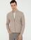 Vizon Slim Fit Dik Yaka Triko Hırka