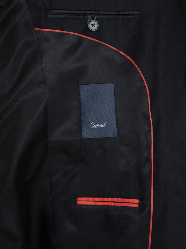 Siyah Slim Fit Yün Ceket