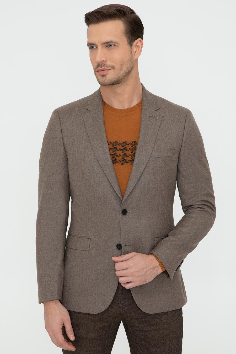 Camel Slim Fit Yün Ceket - 50242804212