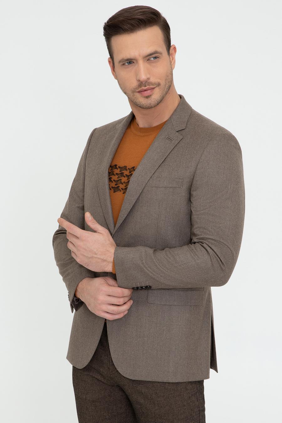 Camel Slim Fit Yün Ceket - 50242804212