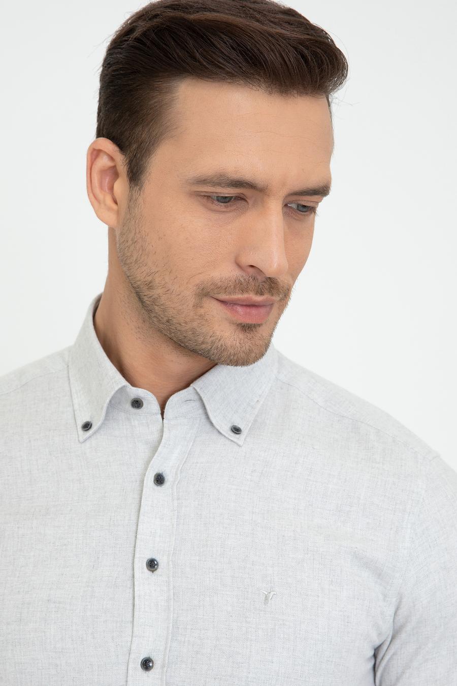 Taş Slim Fit Uzun Kollu Gömlek - 50242869236