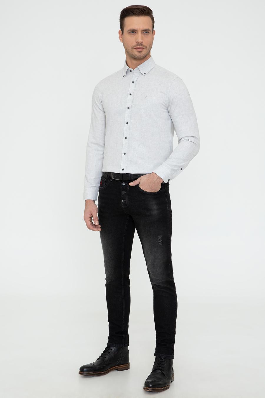 Taş Slim Fit Uzun Kollu Gömlek - 50242869236