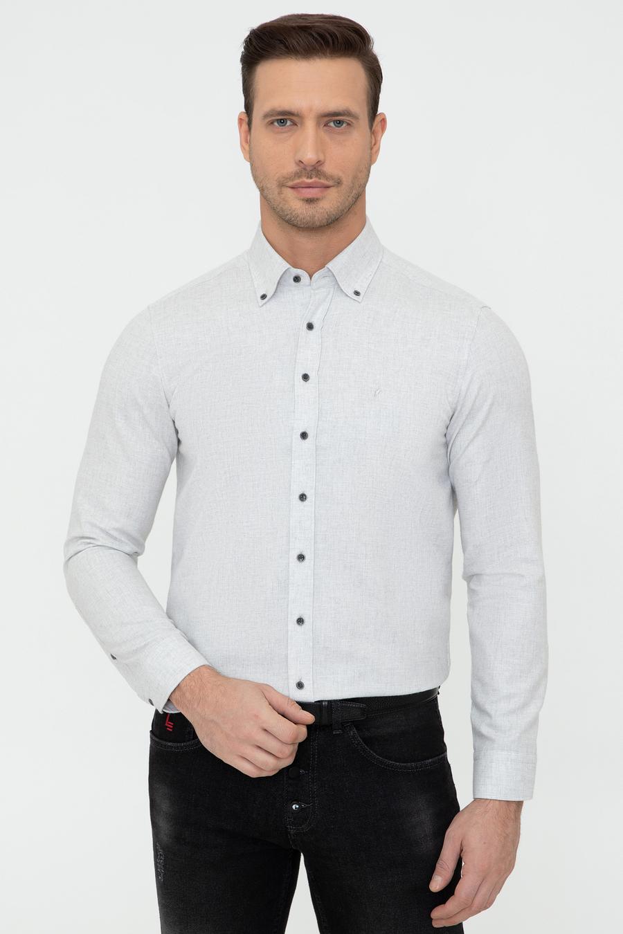 Taş Slim Fit Uzun Kollu Gömlek - 50242869236