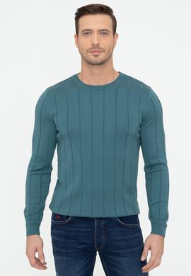 Sax Slim Fit Bisiklet Yaka Triko Kazak