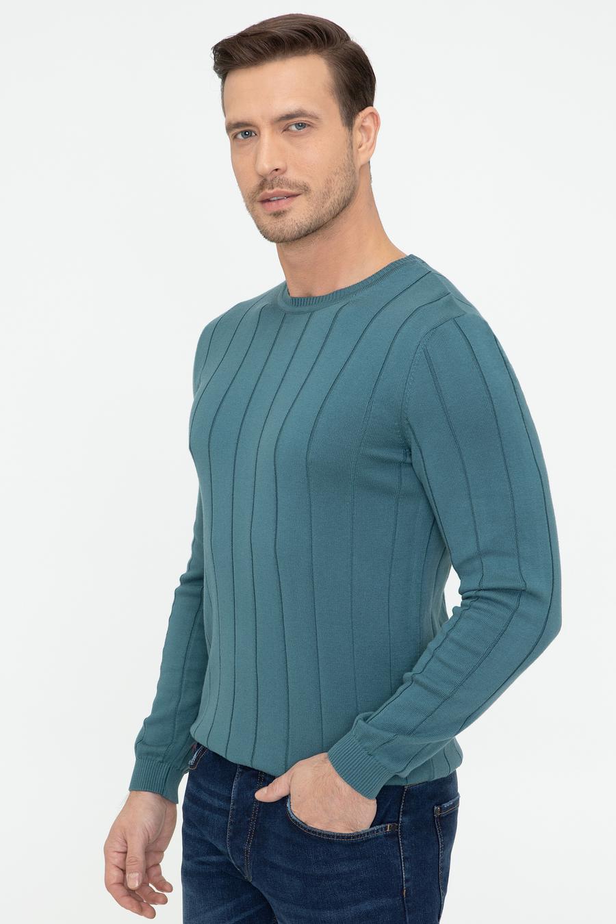 Sax Slim Fit Bisiklet Yaka Triko Kazak - 50240208056