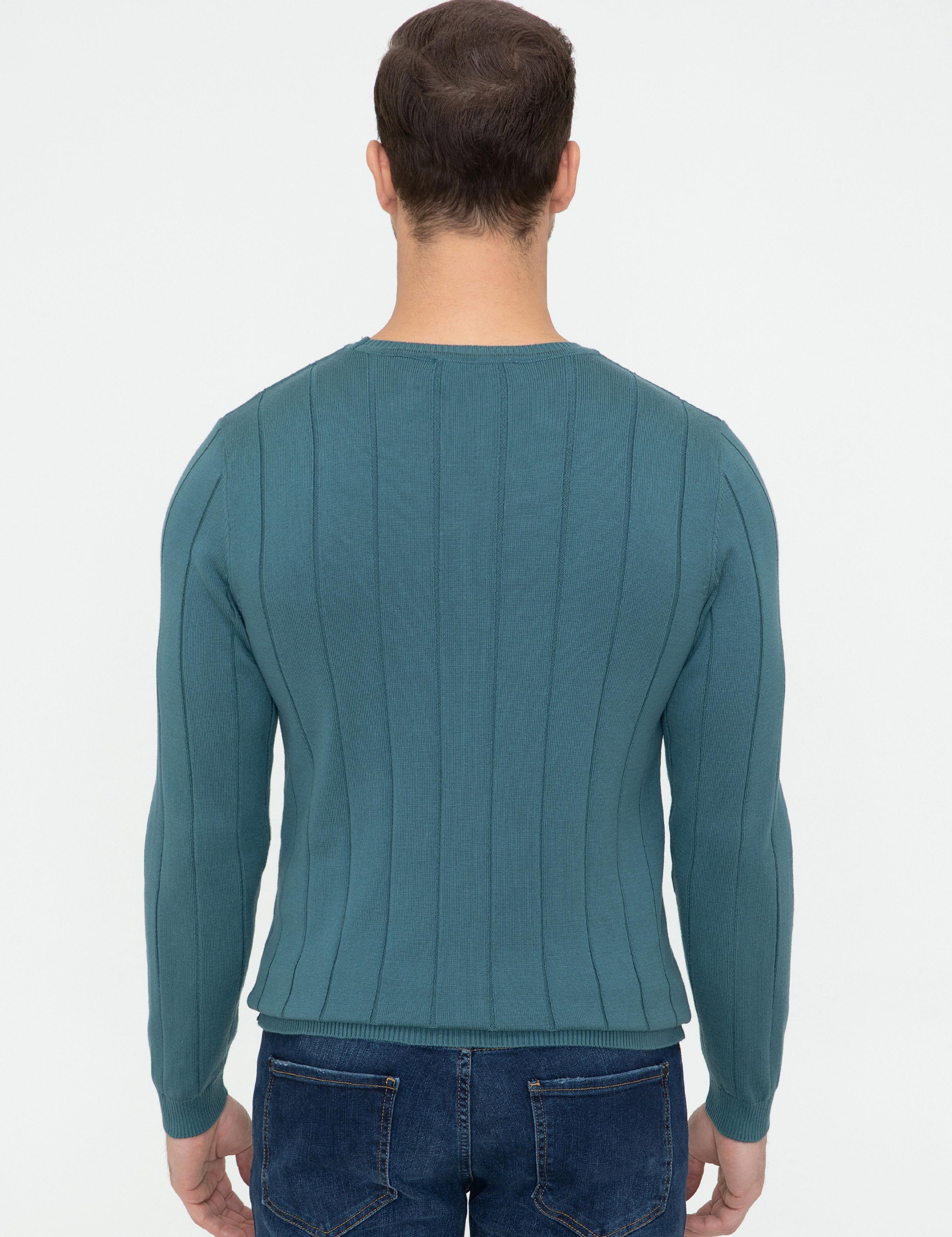 Sax Slim Fit Bisiklet Yaka Triko Kazak - 50240208056