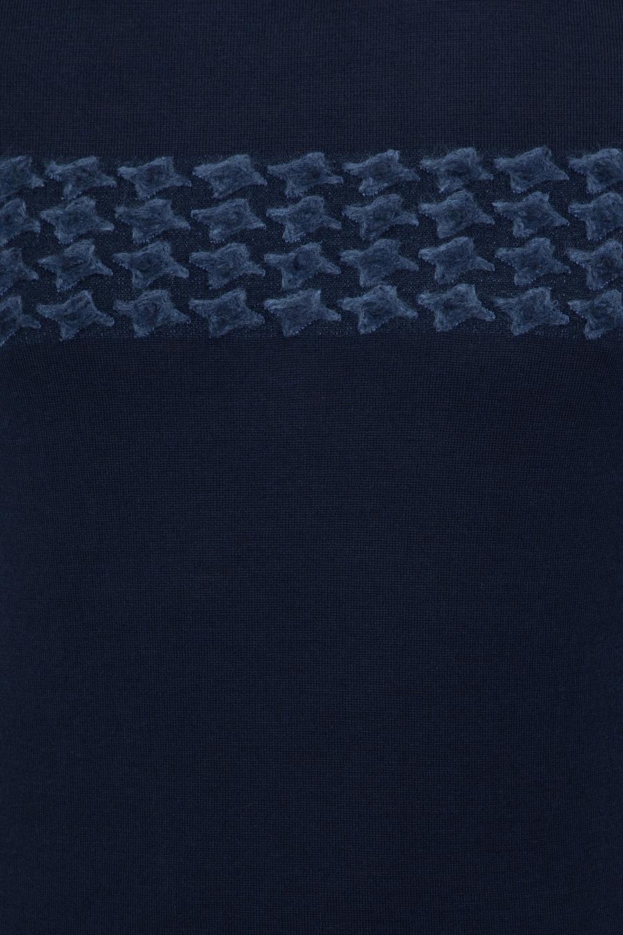 Lacivert Slim Fit Bisiklet Yaka Triko Kazak - 50241722021
