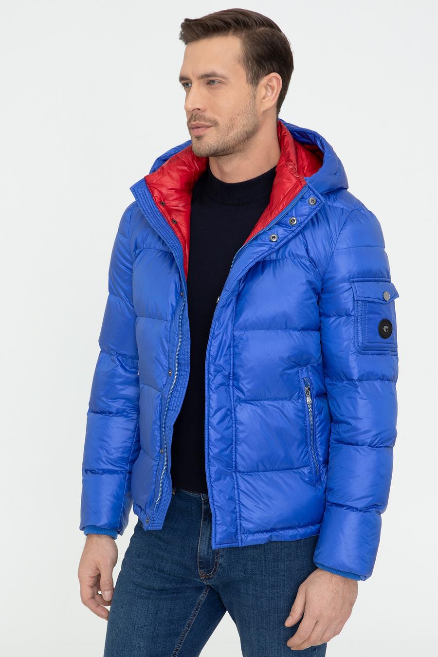 Sax Mavi Kapüşonlu Kaz Tüyü Mont 50243567 | Cacharel