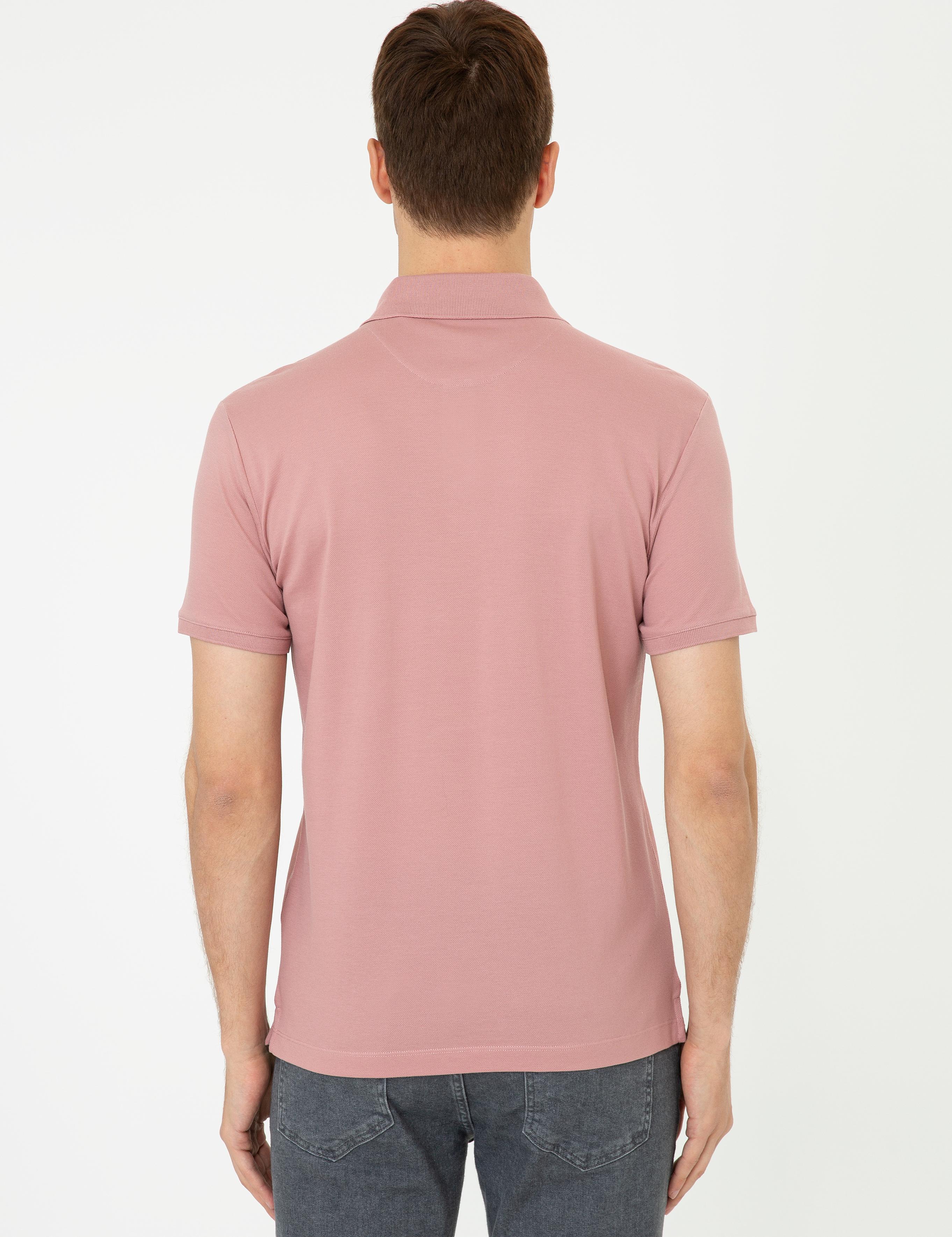 Pudra Polo Yaka Slim Fit Basic Merserize T-shirt - 50250172044