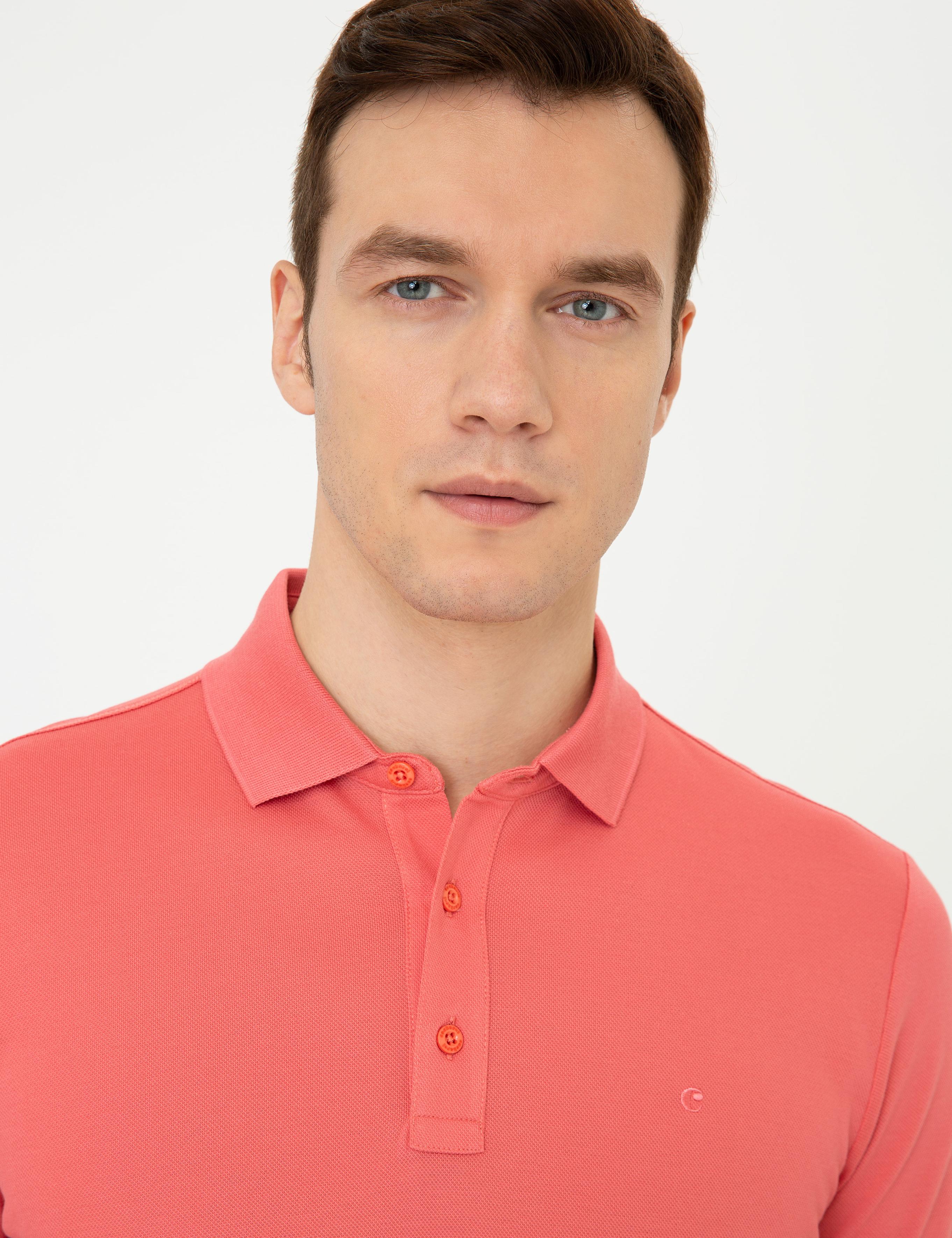 Mercan Polo Yaka Slim Fit Basic Merserize T-shirt - 50250172068